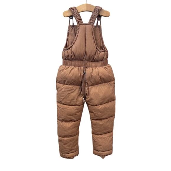 Toddler Girls 2-3T Snow Pants  Suit Winter Clothes Mauve Pink Zip-up Adjustable - Picture 5 of 9